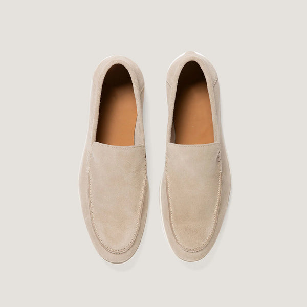 Suede Loafer - Sand