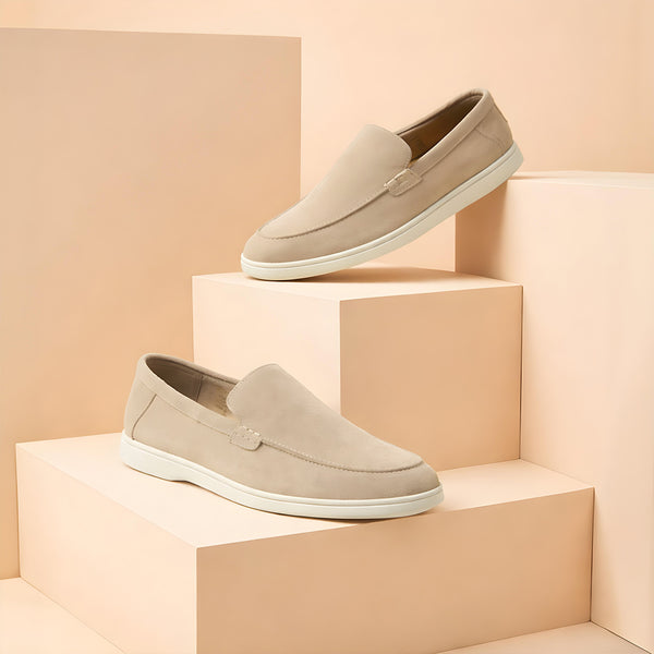 Suede Loafer - Sand