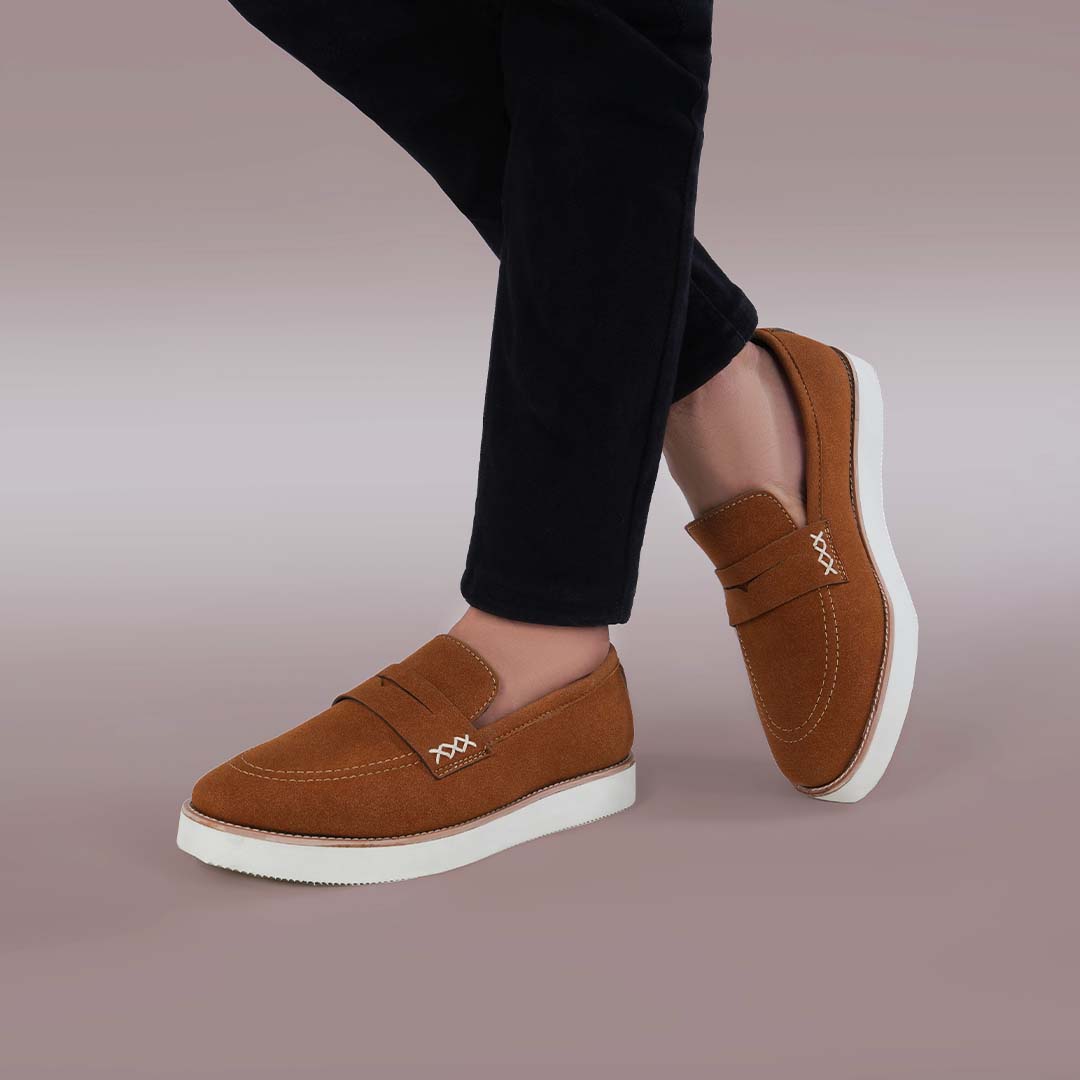 Mustard Suede Shoes For Men – SLO SHOES - Main Image
