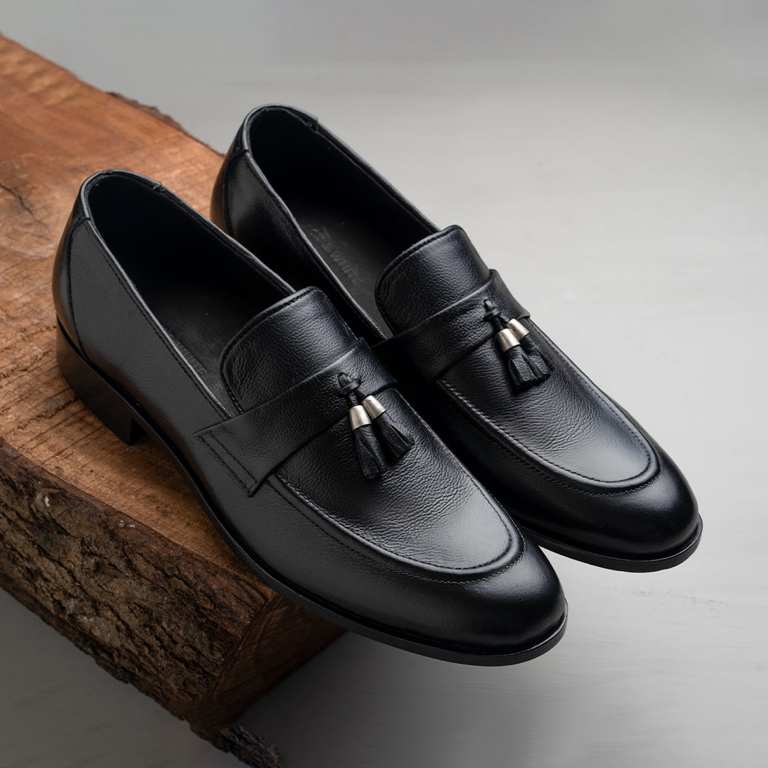 Black tassel Loafer for men – SLO SHOES - Main Image