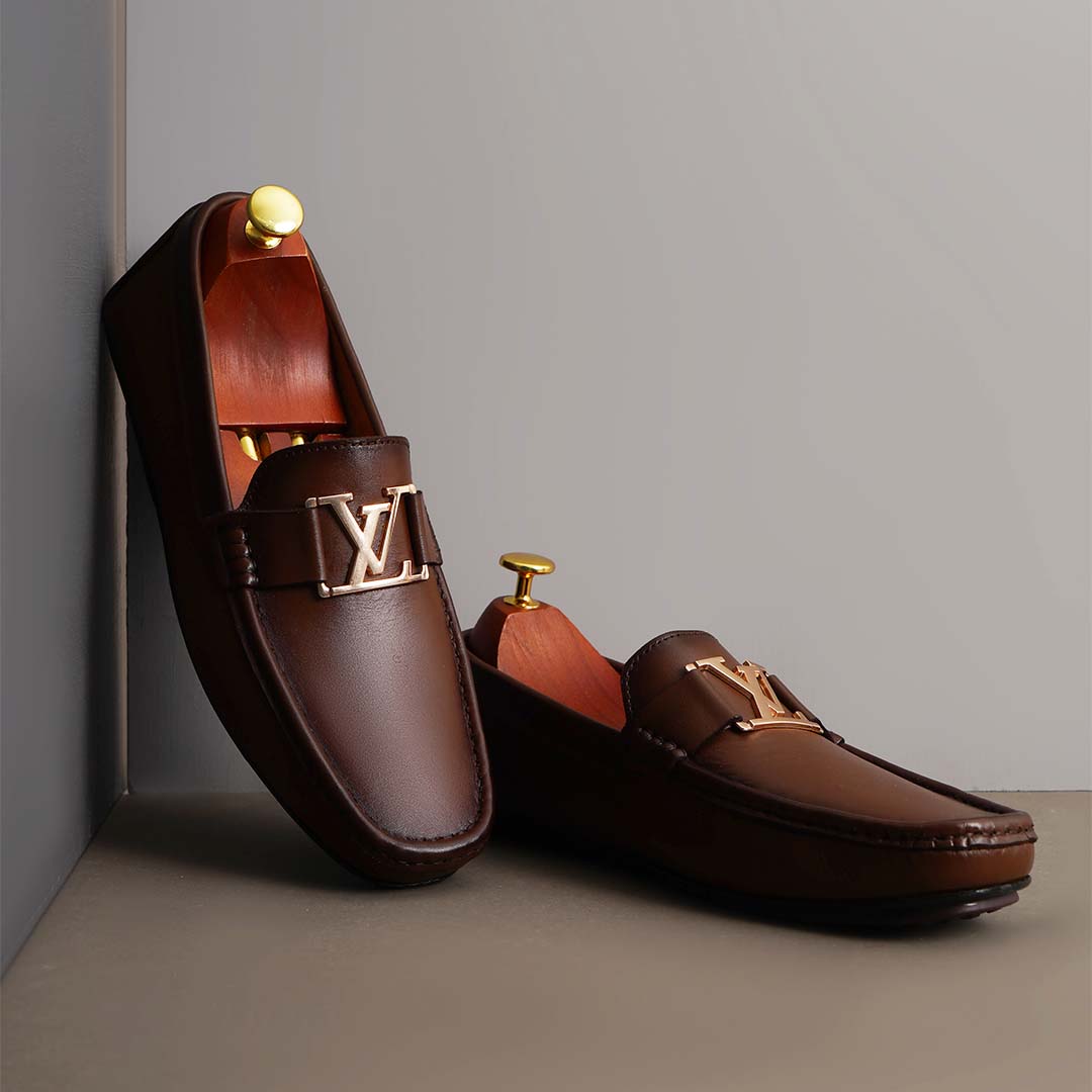 Buckle driving loafer Brown