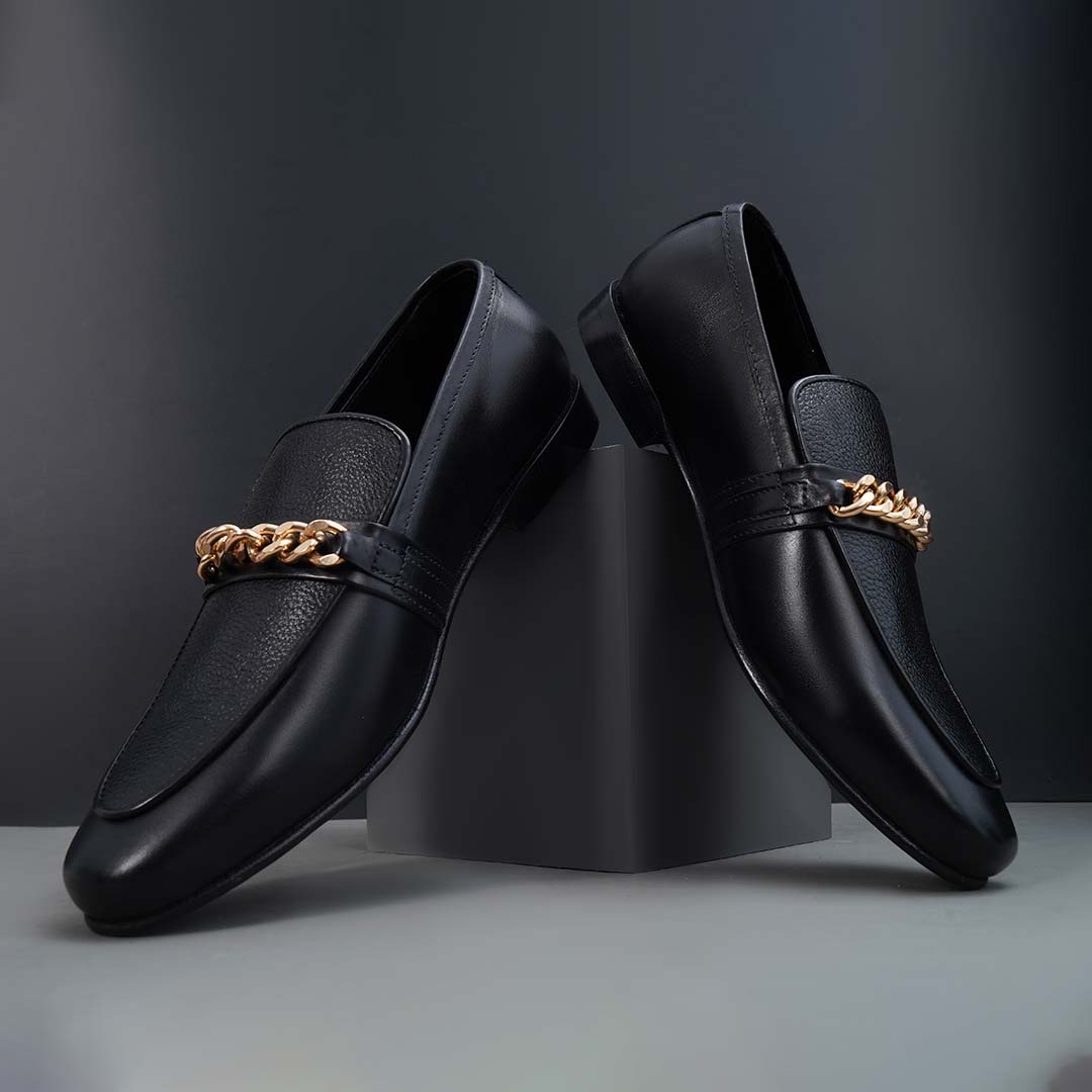 Chain Black Shoes