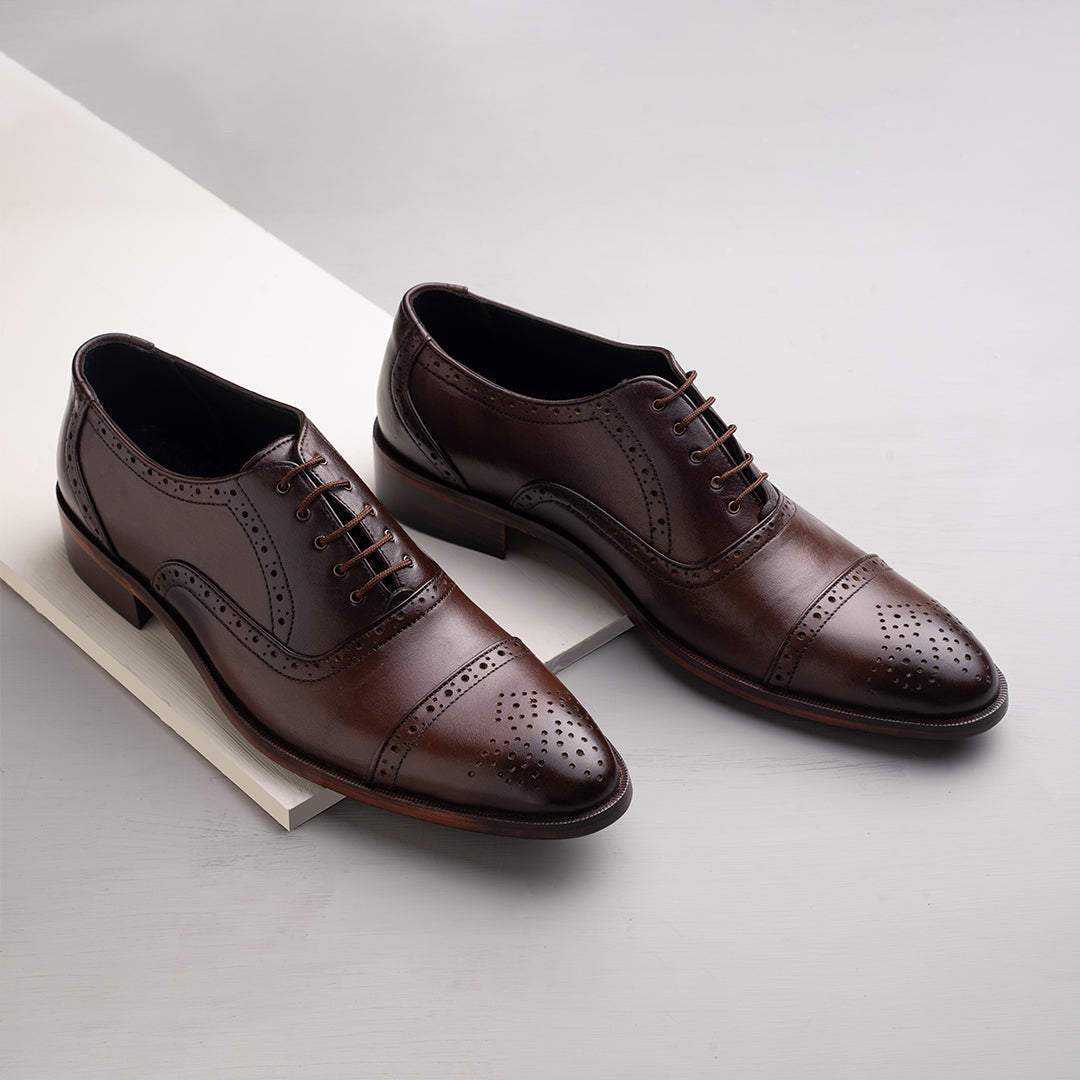 Pure Leather Shoes WICKFORD BROWN